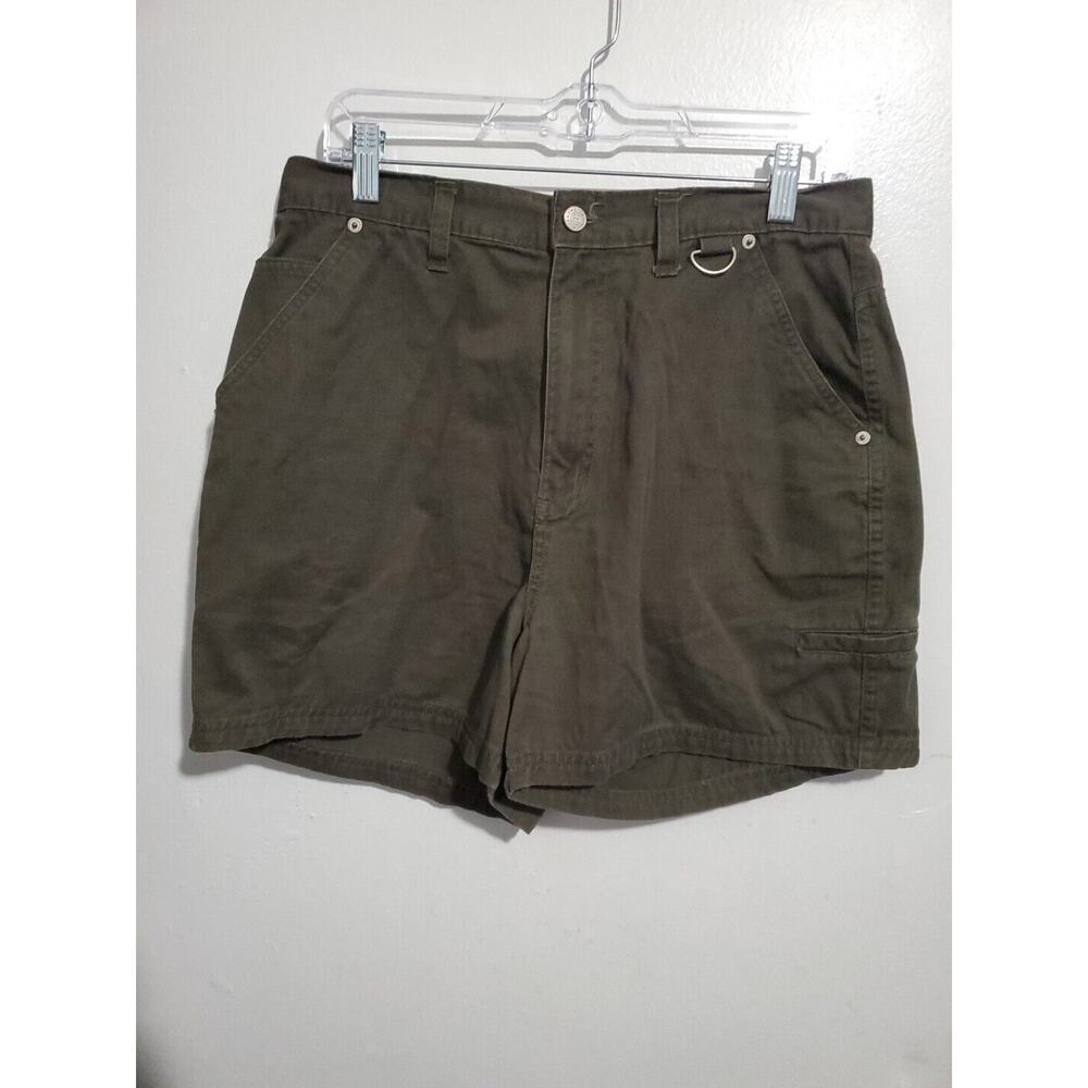 BILLBASS Womens Olive Cotton Shorts Size 10 30x4